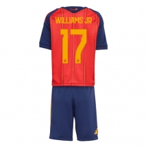 Spanien Nico Williams #17 Replika Hemmatröja Barn VM 2026 Kortärmad (+ byxor)