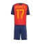 Spanien Nico Williams #17 Replika Hemmatröja Barn VM 2026 Kortärmad (+ byxor)