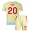 Spanien Pedri Gonzalez #20 Replika Bortatröja Barn EM 2024 Kortärmad (+ byxor)