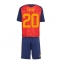 Spanien Pedri Gonzalez #20 Replika Hemmatröja Barn VM 2026 Kortärmad (+ byxor)