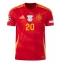 Spanien Pedri Gonzalez #20 Replika Hemmatröja EM 2024 Kortärmad