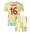 Spanien Rodri Hernandez #16 Replika Bortatröja Barn EM 2024 Kortärmad (+ byxor)