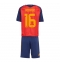 Spanien Rodri Hernandez #16 Replika Hemmatröja Barn VM 2026 Kortärmad (+ byxor)