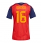Spanien Rodri Hernandez #16 Replika Hemmatröja Dam VM 2026 Kortärmad