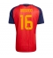 Spanien Rodri Hernandez #16 Replika Hemmatröja VM 2026 Kortärmad