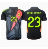 Spanien Unai Simon #23 Målvakt Replika Bortatröja EM 2024 Kortärmad