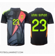 Spanien Unai Simon #23 Målvakt Replika Bortatröja EM 2024 Kortärmad
