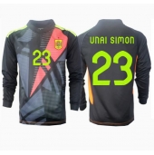 Spanien Unai Simon #23 Målvakt Replika Bortatröja EM 2024 Långärmad