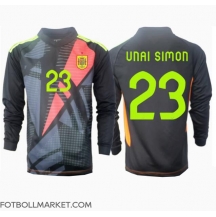 Spanien Unai Simon #23 Målvakt Replika Bortatröja EM 2024 Långärmad