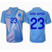 Spanien Unai Simon #23 Målvakt Replika Hemmatröja EM 2024 Kortärmad