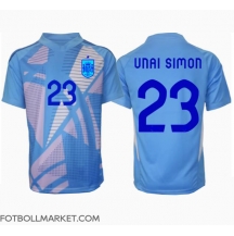 Spanien Unai Simon #23 Målvakt Replika Hemmatröja EM 2024 Kortärmad