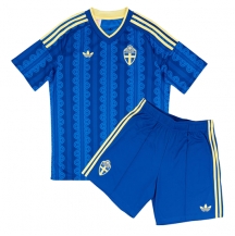Sverige Replika Bortatröja Barn VM 2026 Kortärmad (+ byxor)