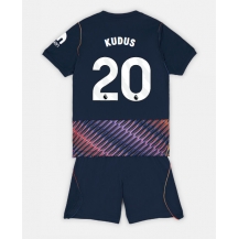 Tottenham Hotspur Mohammed Kudus #20 Replika Bortatröja Barn 2026-27 Kortärmad (+ byxor)