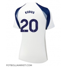 Tottenham Hotspur Mohammed Kudus #20 Replika Hemmatröja Dam 2025-26 Kortärmad