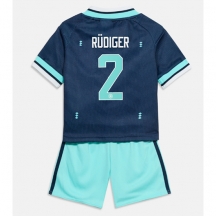 Tyskland Antonio Rudiger #2 Replika Bortatröja Barn VM 2026 Kortärmad (+ byxor)