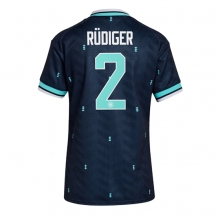 Tyskland Antonio Rudiger #2 Replika Bortatröja Dam VM 2026 Kortärmad
