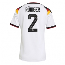 Tyskland Antonio Rudiger #2 Replika Hemmatröja Dam VM 2026 Kortärmad