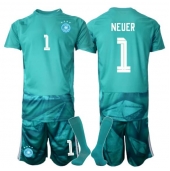 Tyskland Manuel Neuer #1 Målvakt Replika Hemmatröja Barn VM 2026 Kortärmad (+ byxor)