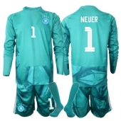 Tyskland Manuel Neuer #1 Målvakt Replika Hemmatröja Barn VM 2026 Långärmad (+ byxor)