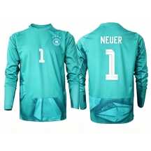 Tyskland Manuel Neuer #1 Målvakt Replika Hemmatröja VM 2026 Långärmad