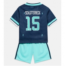 Tyskland Nico Schlotterbeck #15 Replika Bortatröja Barn VM 2026 Kortärmad (+ byxor)