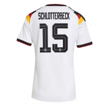 Tyskland Nico Schlotterbeck #15 Replika Hemmatröja Dam VM 2026 Kortärmad