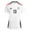 Tyskland Thomas Muller #13 Replika Hemmatröja Dam EM 2024 Kortärmad