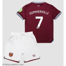 West Ham United Crysencio Summerville #7 Replika Hemmatröja Barn 2025-26 Kortärmad (+ byxor)