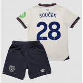 West Ham United Tomas Soucek #28 Replika Bortatröja Barn 2025-26 Kortärmad (+ byxor)