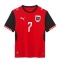 Österrike Marko Arnautovic #7 Replika Hemmatröja VM 2026 Kortärmad